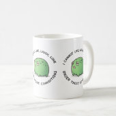 Funny Grumpy Frog Mug – I Cannot Live Laugh Love U コーヒーマグカップ (正面右)