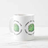 Funny Grumpy Frog Mug – I Cannot Live Laugh Love U コーヒーマグカップ (正面左)
