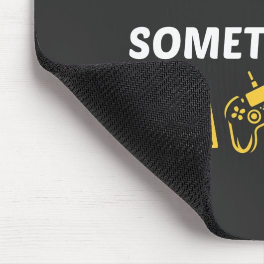 Funny Grumpy Gamer Quote Design マウスパッド (コーナー)