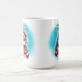 Funny Grumpy Mad Kitty Christmas | Coffee Mug コーヒーマグカップ (中央)