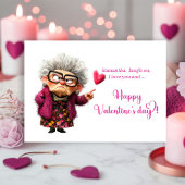 Funny Grumpy Old Lady Attitude Valentine’s Day   シーズンカード