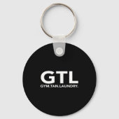 Funny Gtl Gift - Funny Gym Tan Laundry New Jersey  キーホルダー (正面)