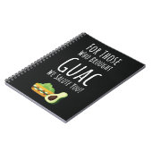 Funny Guac Gift Vegetarian Vegan Avocado Guacamole ノートブック (左側)