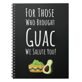 Funny Guac Gift Vegetarian Vegan Avocado Guacamole ノートブック