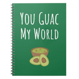 Funny Guacamole Gifts Green Avocado Cute Fruit Pun ノートブック