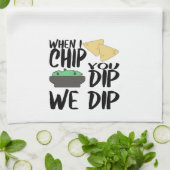 Funny Guacamole When I Dip キッチンタオル (折り畳み)