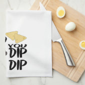 Funny Guacamole When I Dip キッチンタオル (四つ折り)