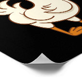 Funny Guess What Chicken Butt! Farm Chicken Art Sk ポスター (角)