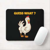 Funny Guess What Chicken Butt! Farm Chicken Art Sk マウスパッド (マウス)