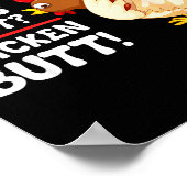 Funny Guess What_ Chicken Butt! Graphic Design ポスター (角)