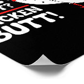 Funny Guess What_ Chicken Butt! Graphic Design  ポスター (角)