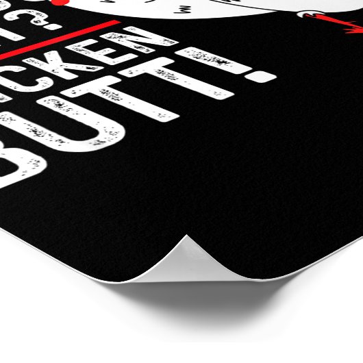 Funny Guess What_ Chicken Butt! Graphic Design  ポスター (角)