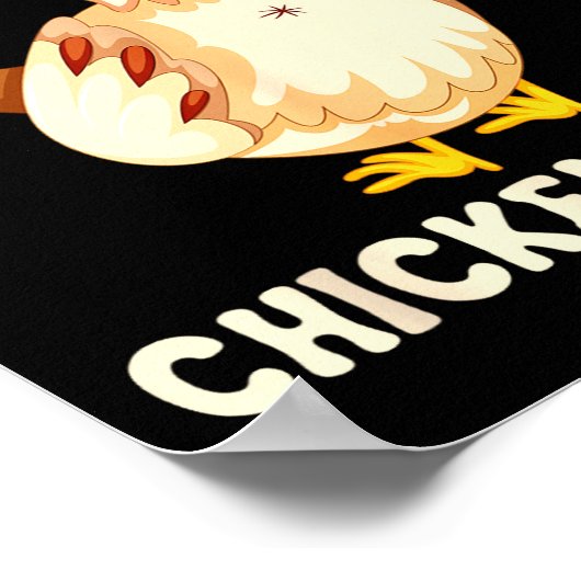 Funny Guess What_ Chicken Butt! Graphic Design  ポスター (角)