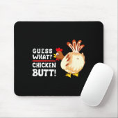 Funny Guess What_ Chicken Butt! Graphic Design  マウスパッド (マウス)