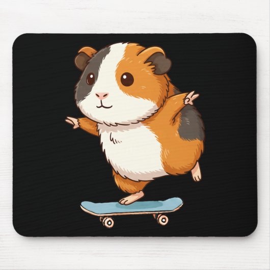Funny Guinea G Skater Skateboard Ballerina Zoo Boy マウスパッド (正面)