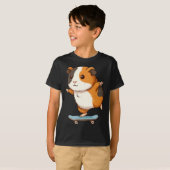 Funny Guinea G Skater Skateboard Ballerina Zoo Boy Tシャツ (正面フル)