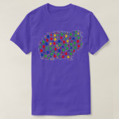 Funny Guinea pig Animals Puzzle Pieces Autism Awar Tシャツ (デザイン正面)