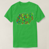 Funny Guinea pig Animals Puzzle Pieces Autism Awar Tシャツ (デザイン正面)