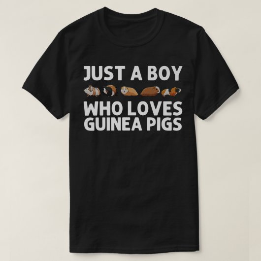 Funny Guinea Pig Art For Boys Kids Rodent Animal G Tシャツ (デザイン正面)