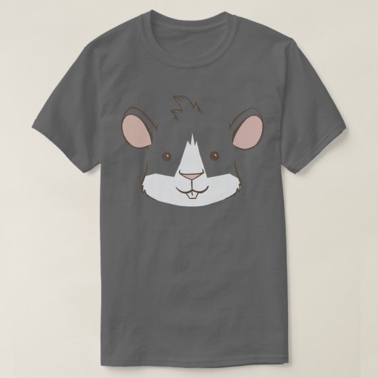 Funny Guinea Pig Face Tシャツ (デザイン正面)
