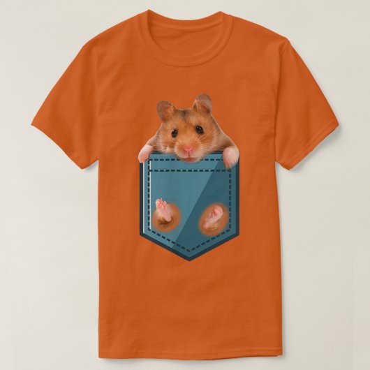 Funny Guinea Pig in Your Pocket  Tシャツ (デザイン正面)