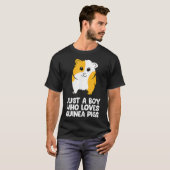 Funny Guinea Pig Just a Boy Who Loves Guinea Pigs  Tシャツ (正面フル)