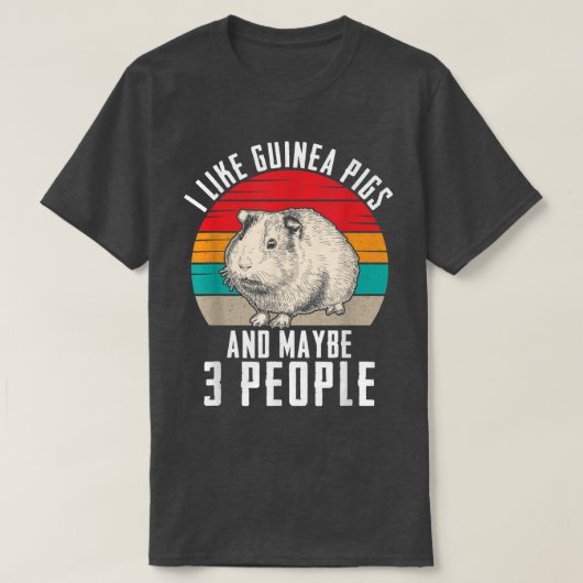 Funny Guinea Pig Lover Graphic for Women and Men G Tシャツ (デザイン正面)