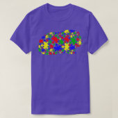 Funny Guinea pig Puzzle Animals Lover Autism Aware Tシャツ (デザイン正面)
