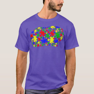 Funny Guinea pig Puzzle Animals Lover Autism Aware Tシャツ