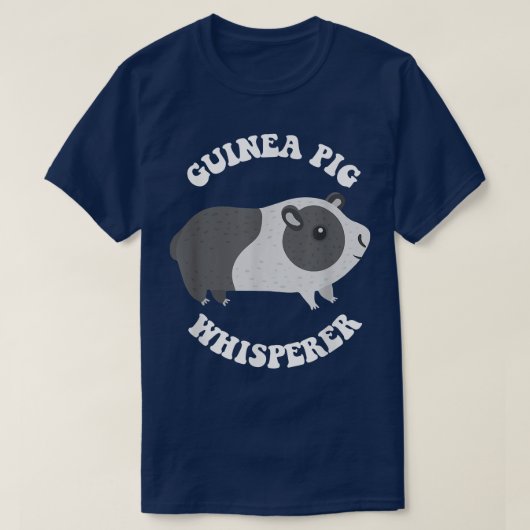 Funny Guinea Pig Shirt - GUINEA PIG WHISPERER  Tシャツ (デザイン正面)