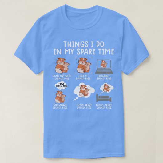 funny guinea pig shirt srcastic humor guinea pig p tシャツ (デザイン正面)