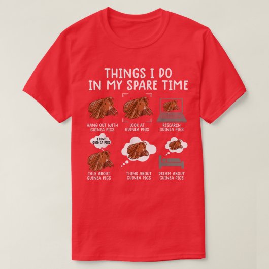 funny guinea pig shirt srcastic humor guinea pig p tシャツ (デザイン正面)