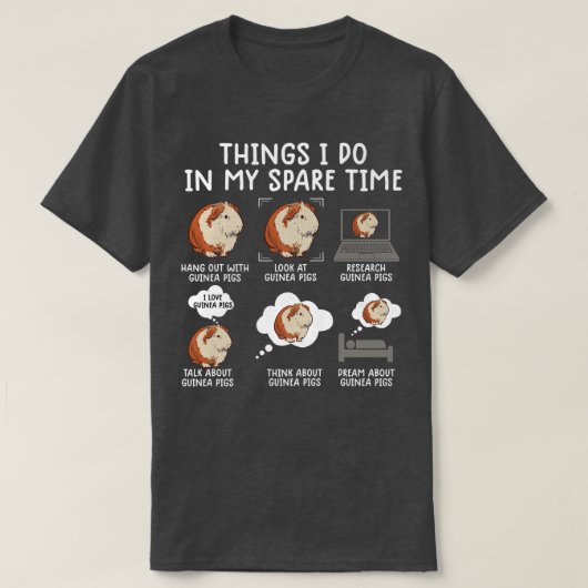 funny guinea pig shirt srcastic humor guinea pig p tシャツ (デザイン正面)