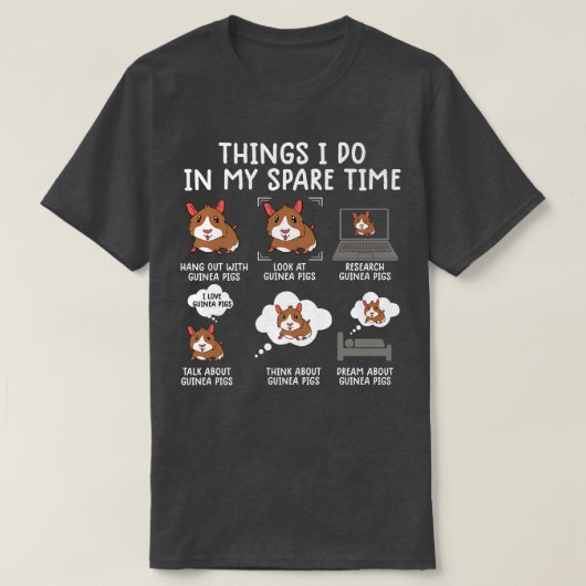 funny guinea pig  srcastic humor guinea pig pet lo tシャツ (デザイン正面)