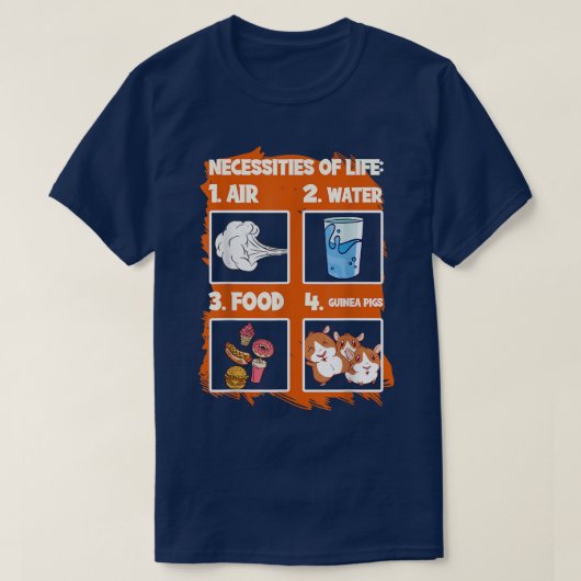 Funny Guinea Pigs1661 Tシャツ (デザイン正面)
