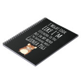 Funny Guinea Pigs Gifts Animal Pet Hamster Humor ノートブック (左側)