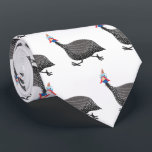 Funny Guineafowl bird cartoon illustration ネクタイ<br><div class="desc">This design features a funny Guineafowl in cartoon style.</div>