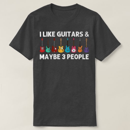 Funny Guitar Art Men Women Guitar Player Music Ins Tシャツ (デザイン正面)