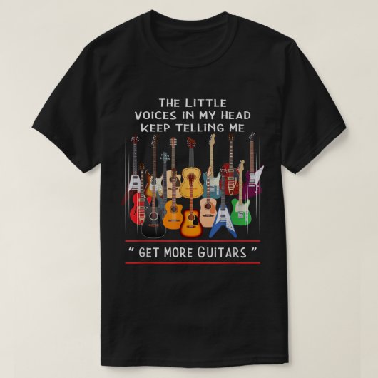 Funny Guitar Lover Quote Design Tシャツ (デザイン正面)