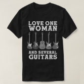 Funny Guitar Novelty Gift For Guitarists Men Fathe Tシャツ (デザイン正面)