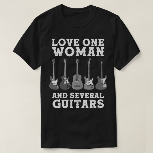Funny Guitar Novelty Gift For Guitarists Men Fathe Tシャツ (デザイン正面)