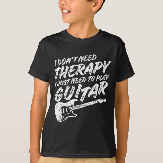 Funny Guitar Player I Just Need To Play Guitar Vin Tシャツ (正面)