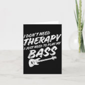 Funny Guitar Player I Just Need To Play My B Guita カード (正面)