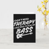 Funny Guitar Player I Just Need To Play My B Guita カード (黄色い花)