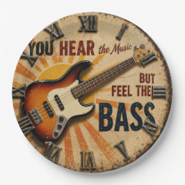 Funny Guitar You Hear the Music But Feel the Bass ペーパープレート