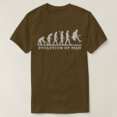 Funny Guitarist Guitar Evolution Man 864 Tシャツ (デザイン正面)