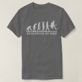 Funny Guitarist Guitar Evolution Man 865 Tシャツ (デザイン正面)