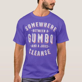 Funny Gumbo and a Juice Cleanse Seafood Vegan Loui Tシャツ