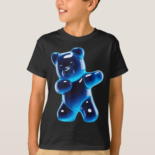 Funny Gummy Bear Art For Men Women Kids Candy Bear Tシャツ (正面)