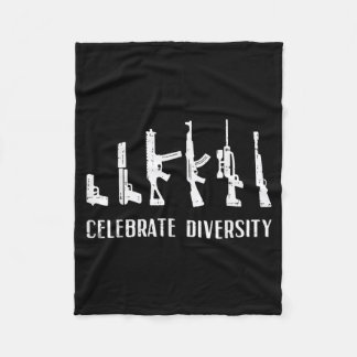 Funny Guns Saying Humor Dad Men Women フリースブランケット